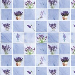 Asian royal Blue & Purple Floral Printed Self-Adhesive Wallpaper-image-78