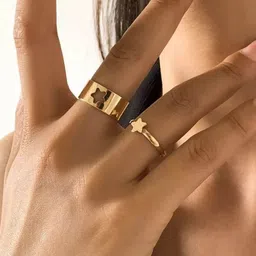 Jewels Galaxy 2 Pieces Gold-Plated Finger Ring-picture-21