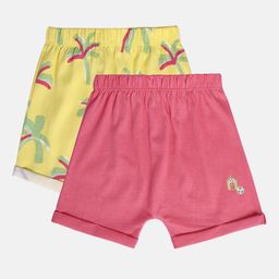 MINI KLUB Girls Pack of 2 Mid-Rise Cotton Shorts-image-63