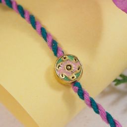 I Jewels Floral Thread Rakhi With Roli Chawal & Rakshabandhan Card-image-20
