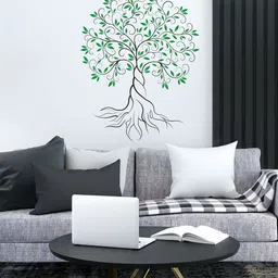 RANGOLI Kids Green Tree Wall Sticker-50