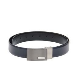 Calvadoss Men Blue Textured Leather Reversible Formal Belt-image-9
