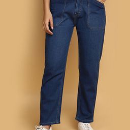 V-Mart Women High-Rise Light Fade Clean Look Cotton Jeans-image-91