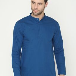 Bonjour Band Collar Short Kurta-image-63