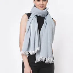 Arrabi Women Blue & White Stole-image-62