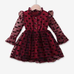 Hopscotch Girls Conversational Printed Fit & Flare Dress-picture-25