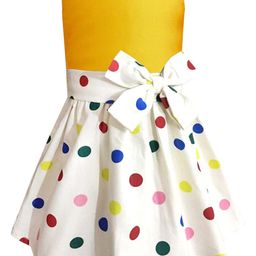 A T U N Mustard Yellow Peplum Dress-image-42