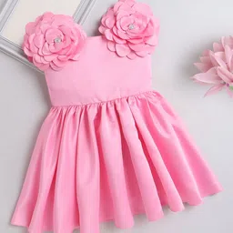 The Magic Wand Girls Puff Sleeve Fit And Flare Dress-image-81