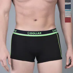 Dollar Bigboss Men Solid Pack of 5 Super Combed Cotton Trunk MBTR-12-GLOTRNK-PO5-S24-21