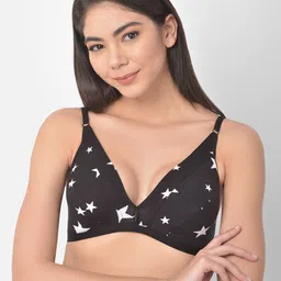 Clovia Black & White Geometric Plunge Bra-Half Coverage BR1595C1332B-picture-48
