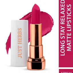 Just Herbs Long Stay & High Pigmented Relaxed Matte Lipstick - Blush Pink 04-79