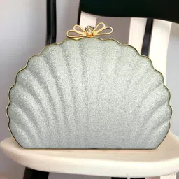 Toobacraft Silver-Toned Embellished Box Clutch-picture-42
