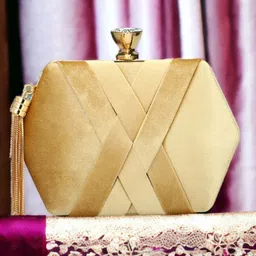 Toobacraft Embellished Tasselled Box Clutch-30