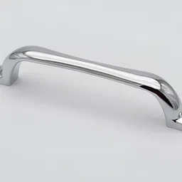 Rab Silver-Toned Glossy Zinc Drawer Handle-17