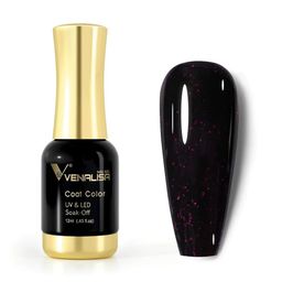 VENALISA Coat Color UV & LED Soak-Off Gel Nail Polish 12 ml - Pearly Deep Red 1085-45