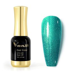 VENALISA Coat Color UV & LED Soak-Off Gel Nail Polish 12 ml - Pearly Green 1088-19