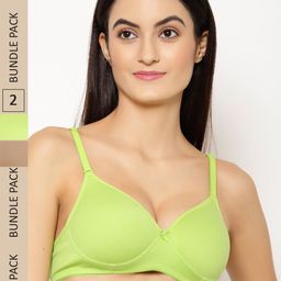 Floret Pack Of 2 High Support Heavily Padded Back Closure Multiway Strap Bra-picture-4
