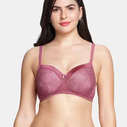 Amante Padded Wirefree Satin Touch Lace Bra - BRA87901-picture-24