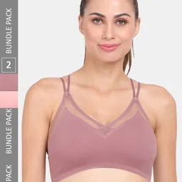 Amour Secret Pack of 2 Lightly Padded Workout Bra-image-33