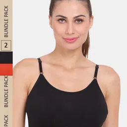 Amour Secret Pack Of 2 Lightly Padded Non Wired Anti-Odour Workout Sports Bra-image-63