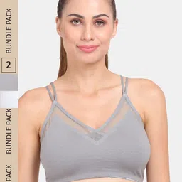 Amour Secret Pack of 2 Anti-Odour Sports Bra - Lightly Padded-picture-23