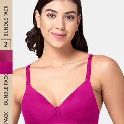Tweens Pack of 2 Lightly Padded All Day Comfort Seamless T-shirt Bra-image-16