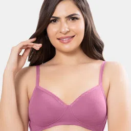 Amante Solid Padded Wirefree Cotton Casual T-shirt Bra - BRA10202-39