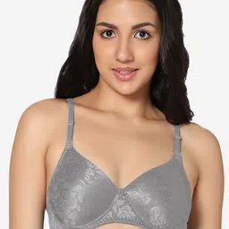 In Care Floral Lace All Day Comfort Non-Wired Heavily Padded Seamless Cotton Everyday Bra-image-11