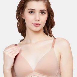 PLUMBURY Rapid-Dry Medium Coverage Lightly Padded Bra With All Day Comfort-image-49