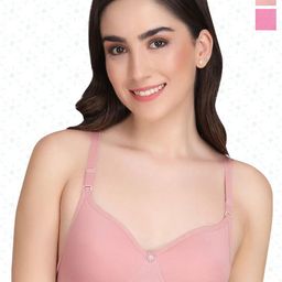 Designer Bugs Women Bra Medium Coverage Lightly Padded (Pack Of 2) image 1