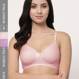 Docare Pack Of 2 Full Coverage Lightly Padded Cotton T-Shirt Bras With All Day Comfort-14