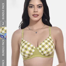 StyFun Pack Of 2 Printed Bras Full Coverage Lightly Padded-53