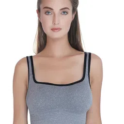 PLUMBURY Full Coverage Lightly Padded Seamless Rapid Dry Sports Bra-image-73