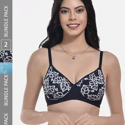 StyFun Pack of 2 Floral Full Coverage Lightly Padded Bra With All Day Comfort-image-17