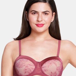 Amante Padded Wired Satin Touch Strapless Lace Bra BRA88101-47