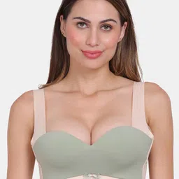 Amour Secret Colourblocked Push Up Bra - Underwired Lightly Padded-picture-49