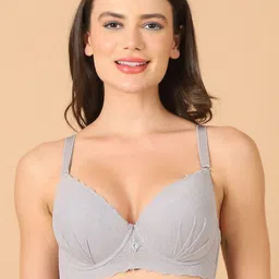 PrettyCat Half Coverage Underwired Lightly Padded T-shirt bra-image-69