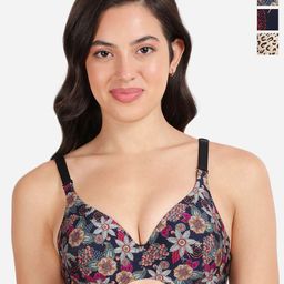 shyaway Floral Bra Medium Coverage Underwired Lightly Padded-image-68