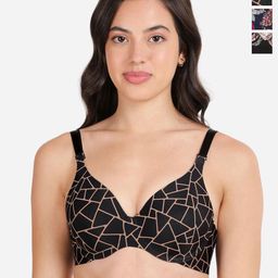 shyaway Pack of 3 Printed Medium Coverage Lightly Padded T-shirt Bra-All Day Comfort-picture-10