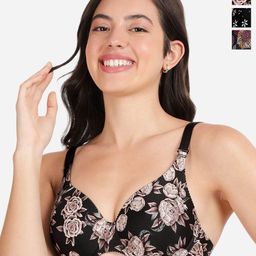 shyaway Pack Of 3 Floral Printed Lightly Padded T-shirt Bra- All Day Comfort-picture-39