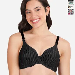 shyawayPack Of 3  Floral Printed Lightly Padded T-shirt Bra- All Day Comfort-picture-45