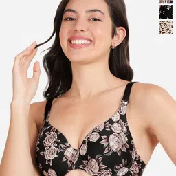 shyaway Pack Of 3 Floral Printed Lightly Padded T-shirt Bra- All Day Comfort-picture-28