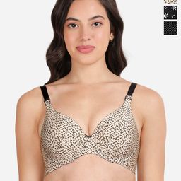 shyaway Pack of 3 Printed Medium Coverage Lightly Padded T-shirt Bra-All Day Comfort-picture-20