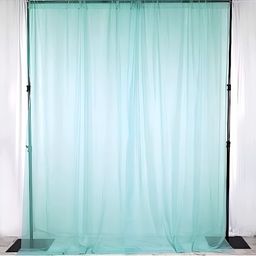 Special You Turquoise Blue 3 Pieces Long Door Curtains-image-90