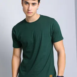 PAUL STREET Round Neck Pure Cotton Bio Finish Slim Fit T-shirt-image-20