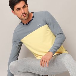 Technosport Colourblocked Anti Odour Slim Fit Sports T-shirt-image-60