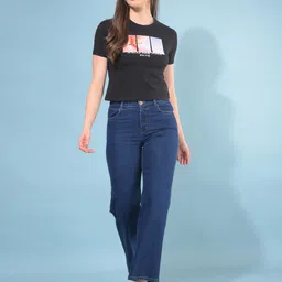 Crimsoune Club Typography Printed Round Neck Short Sleeves Cotton Slim Fit T-shirt-image-34