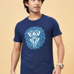 SF JEANS by Pantaloons Men Printed Round Neck Cotton Slim Fit Tshirt-image-73