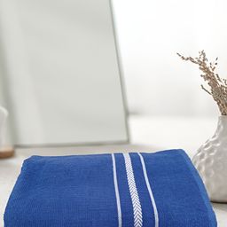 Athom Living Blue Cotton 350 GSM Bath Towel-image-74