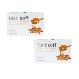 Maxisoft Set of 2 Almond-Olive-Honey Natural Handcrafted Bathing Bar - 100 g each-18